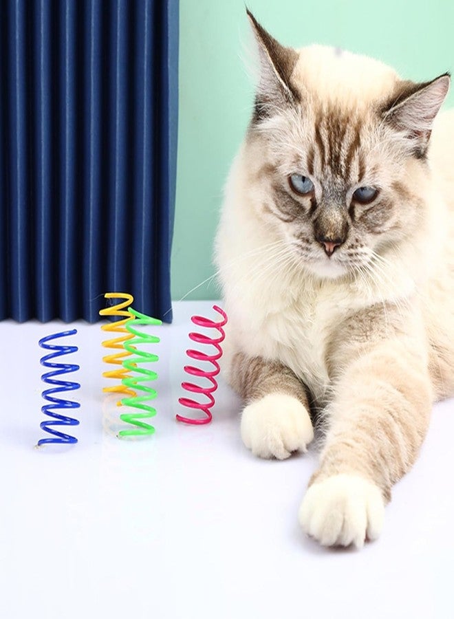 Labriciyon 12Pcs Cat Toys for Bored Indoor Adult Cats Spiral Spring Interactive Bite Resistant Training Coil Spiral Springs for Swatting Springs Toy Unique Cat Toys - Image 3
